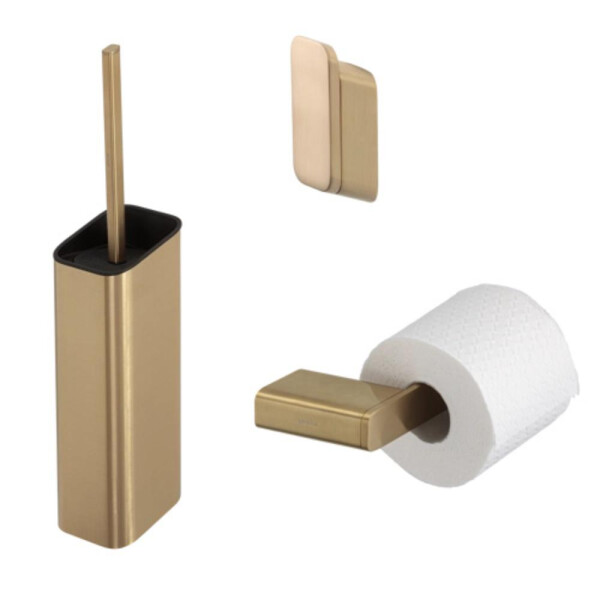 Toilettenzubehör Bundle Shift, Goldfarben gebürstet