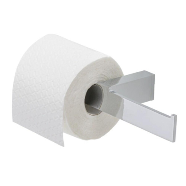Toilettenpapierhalter ohne Deckel doppelt Modern Art, Chrom