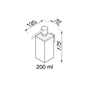 Seifenspender 200 ml  Modern Art, Chrom