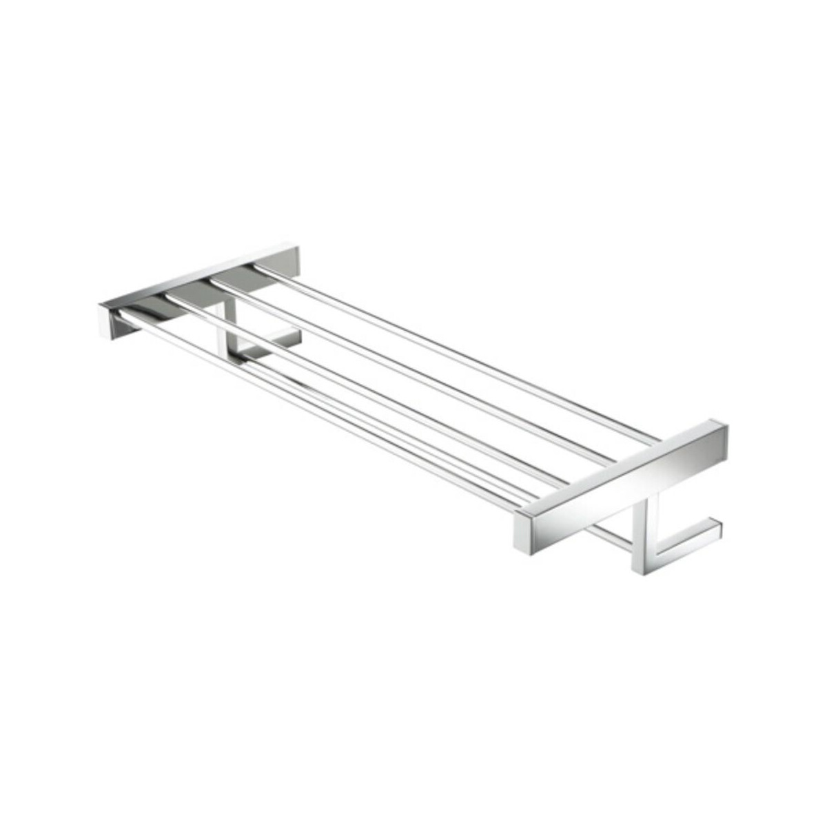 Handtuchreck mit Ablage 60 cm Modern Art, Chrom