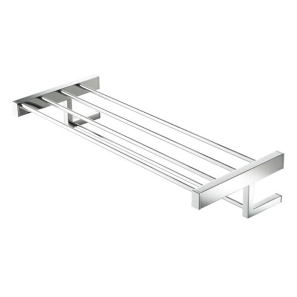 Handtuchreck mit Ablage 60 cm Modern Art, Chrom