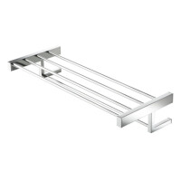 Handtuchreck mit Ablage 60 cm Modern Art, Chrom
