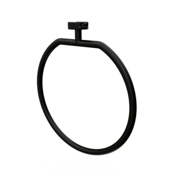 Handtuchring für Badablagen der Serie Leev Schwarz