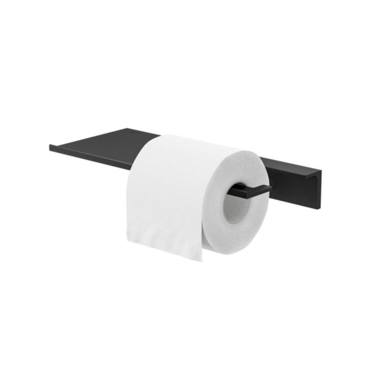 Badezimmerablage 28 cm mit Toilettenpapierhalter ohne Deckel