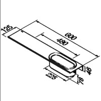 Badezimmerablage 60 cm mit Duschkorb Leev, Schwarz