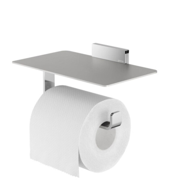 Toilettenpapierhalter mit Ablage Craft, Edelstahl poliert
