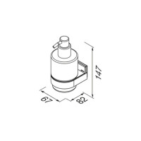Seifenspender 200 ml  Craft, Edelstahl poliert
