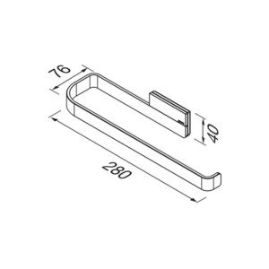 Handtuchring Craft, Edelstahl poliert