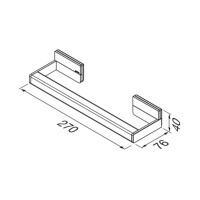 Wannengriff 30 cm  Craft, Edelstahl poliert