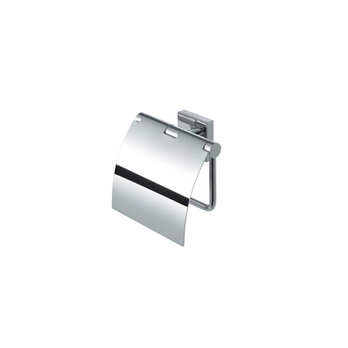 Toilettenpapierhalter mit Deckel Nelio, Chrom