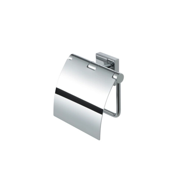 Toilettenpapierhalter mit Deckel Nelio, Chrom