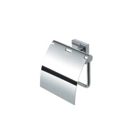 Toilettenpapierhalter mit Deckel Nelio, Chrom