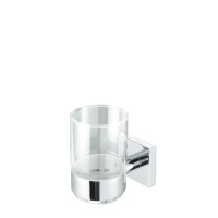Glashalter mit Glas Nelio, Chrom