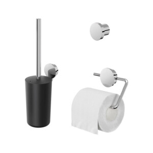 Toilettenzubehör Bundle Opal, Chrom