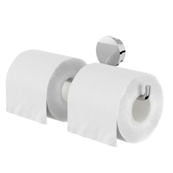 Toilettenpapierhalter doppelt Opal, Chrom