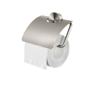 Toilettenpapierhalter mit Deckel Opal, Edelstahl gebürstet