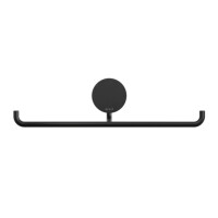Toilettenpapierhalter doppelt Opal, Schwarz