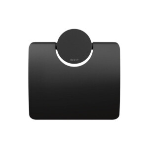 Toilettenpapierhalter mit Deckel Opal, Schwarz