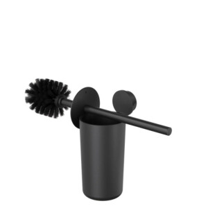 Toilettenbürste und Halter Opal, Schwarz