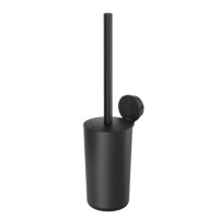 Toilettenbürste und Halter Opal, Schwarz
