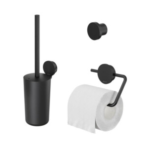 Toilettenzubehör Bundle Opal, Schwarz
