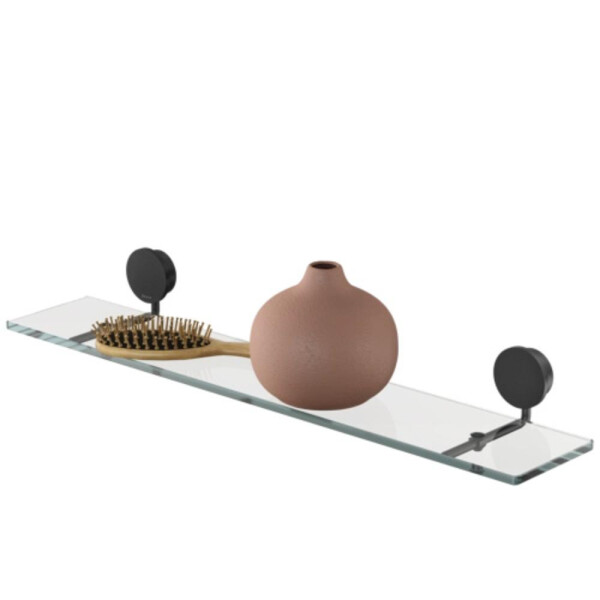 Badezimmerablage 60 cm Opal, Schwarz