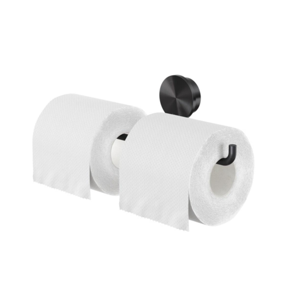 Toilettenpapierhalter doppelt Opal, Schw box