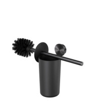 Toilettenzubehör Bundle Opal, Schwarz Metall gebürstet