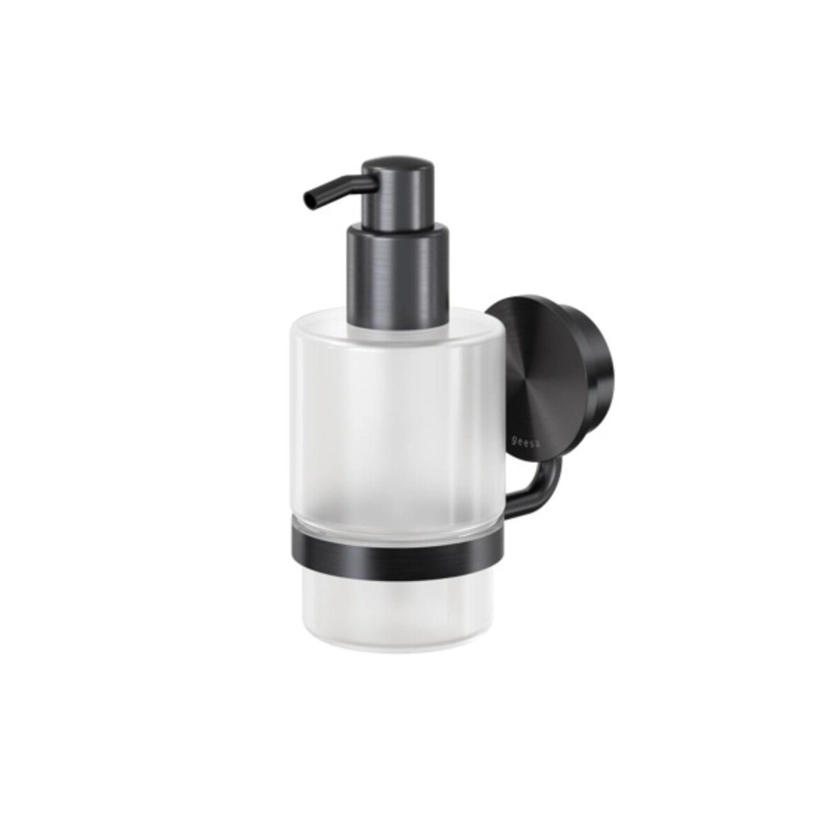Seifenspender 200 ml Opal, Schwarz Metal box