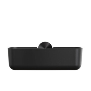 Duschkorb 25 cm Opal, Schwarz Metall gebürstet