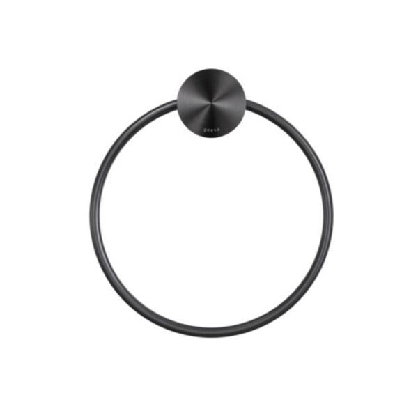 Handtuchring Opal, Schwarz Metall gebürstet