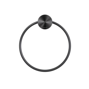 Handtuchring Opal, Schwarz Metall gebürstet