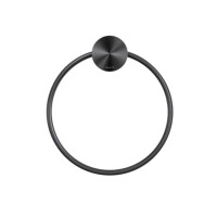 Handtuchring Opal, Schwarz Metall gebürstet