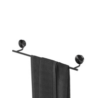 Handtuchhalter 45 cm Opal, Schwarz Metall gebürstet