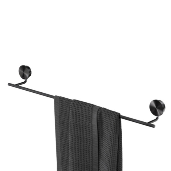 Handtuchhalter 60 cm Opal, Schwarz Metall gebürstet