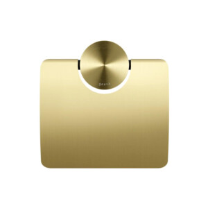 Toilettenpapierhalter mit Deckel Opal, Goldfarben gebürstet