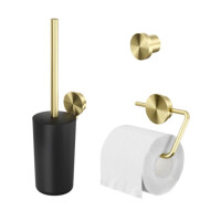 Toilettenzubehör Bundle Opal, Goldfarben gebürstet