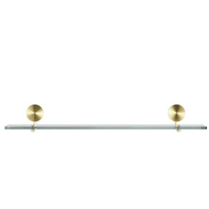 Badezimmerablage 60 cm Opal, Goldfarben gebürstet