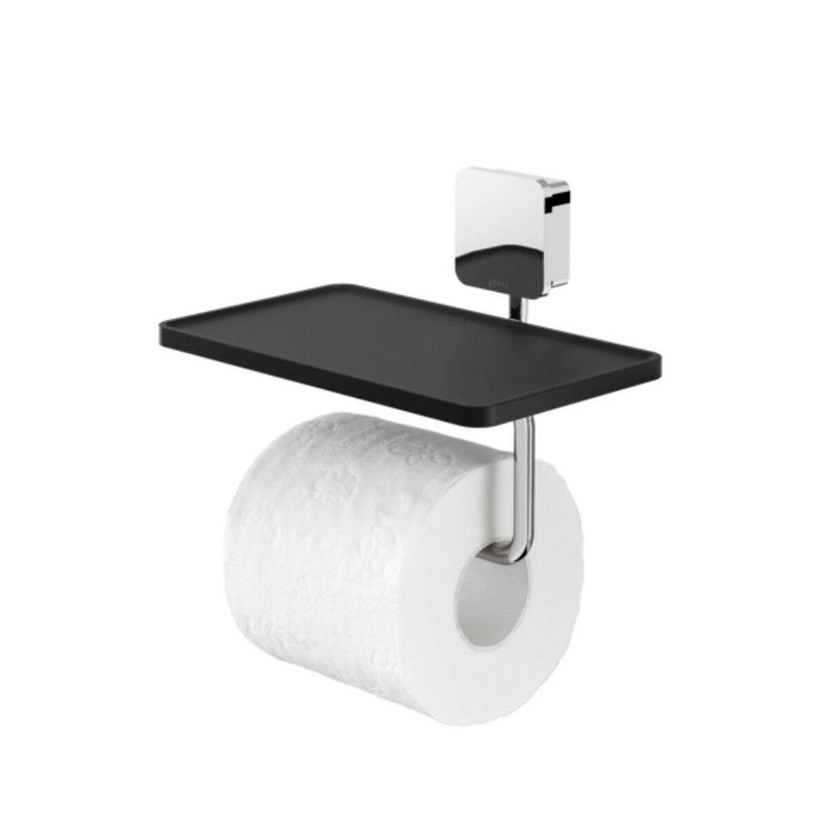 Toilettenpapierhalter mit Ablage Topaz, Chrom