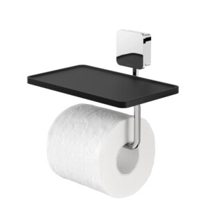 Toilettenpapierhalter mit Ablage Topaz, Chrom
