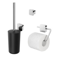 Toilettenzubehör Bundle Topaz, Chrom