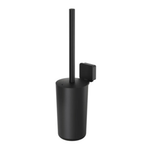 Toilettenbürste und Halter Topaz, schwarz matt