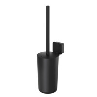 Toilettenbürste und Halter Topaz, schwarz matt