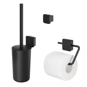 Toilettenzubehör Bundle Topaz, schwarz matt