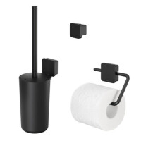 Toilettenzubehör Bundle Topaz, schwarz matt