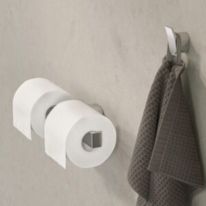 Toilettenpapierhalter ohne Deckel doppelt Wynk, Chrom