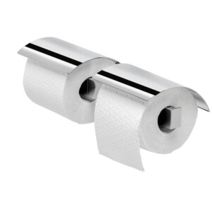 Toilettenpapierhalter mit Deckel doppelt Wynk, Chrom