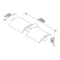 Toilettenpapierhalter mit Deckel doppelt Wynk, Chrom