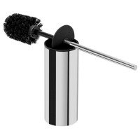 Toilettenbürste mit Halter (schwarzer Bürstenkopf) Wynk, Chrom