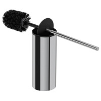 Toilettenbürste mit Halter freistehend (schwarzer Bürstenkopf) Wynk, Chrom